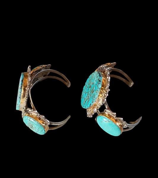 55.75in turquoise cuff bracelet